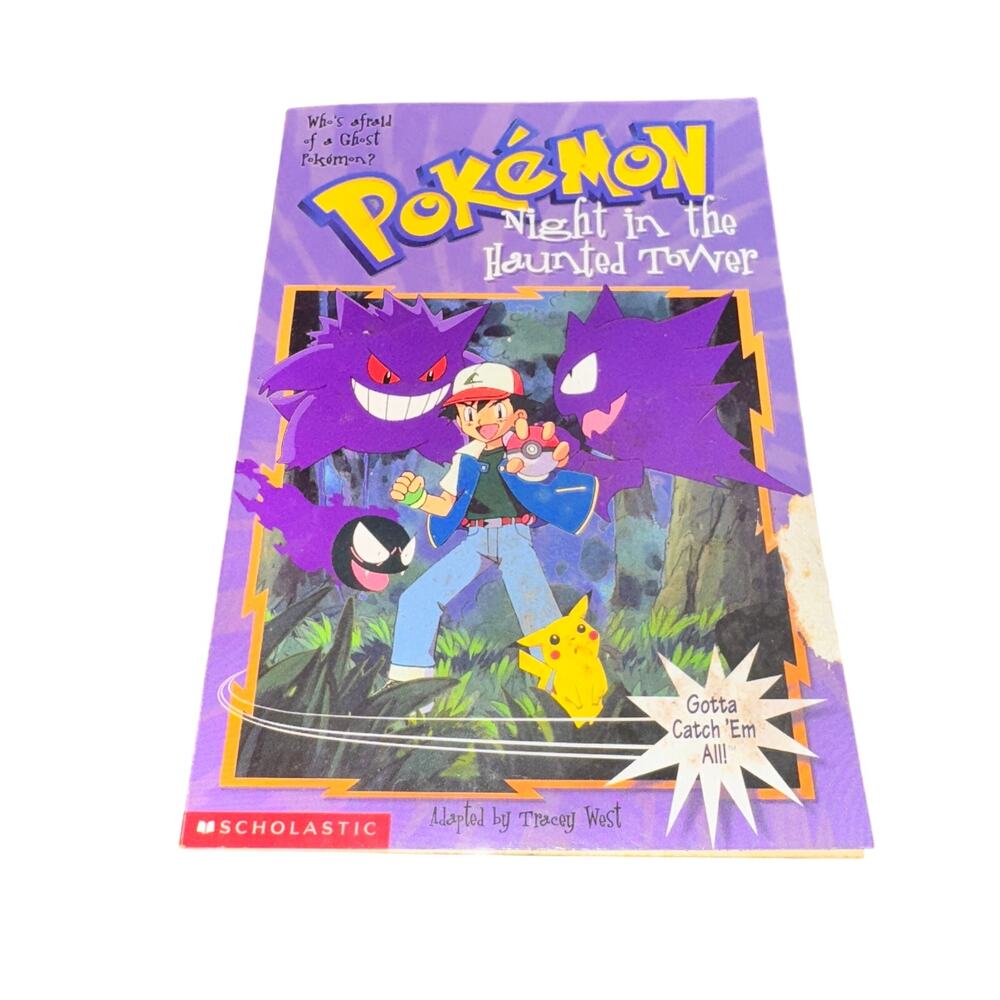 Vintage Pokemon Night In The Haunted Tower Chapter Book Nintendo 1999